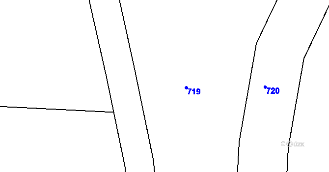Parcela st. 337/15 v KÚ Hory u Jenišova, Katastrální mapa