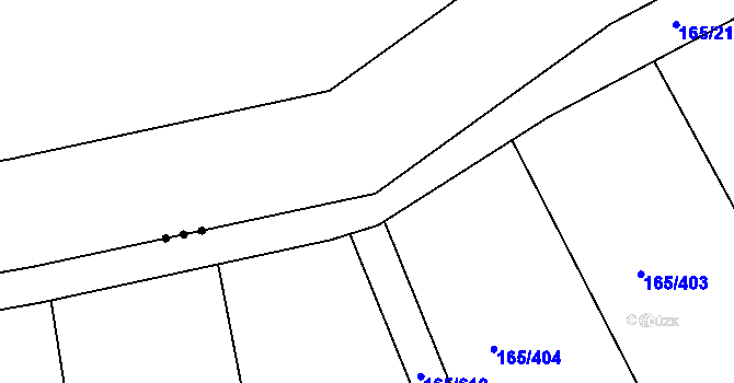 Parcela st. 493/5 v KÚ Hory u Jenišova, Katastrální mapa