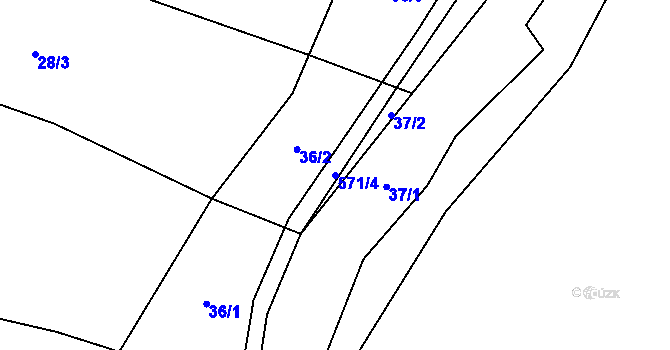 Parcela st. 571/4 v KÚ Jenišovice u Chrudimi, Katastrální mapa