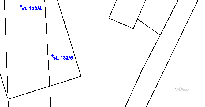 Parcela st. 171/92 v KÚ Jenštejn, Katastrální mapa