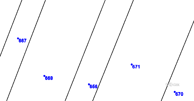 Parcela st. 373/86 v KÚ Jeřičky, Katastrální mapa