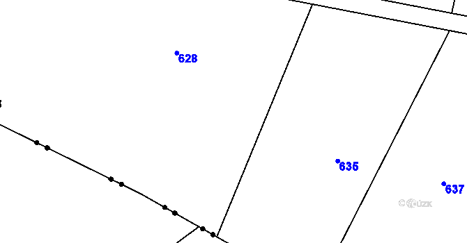 Parcela st. 373/101 v KÚ Jeřičky, Katastrální mapa