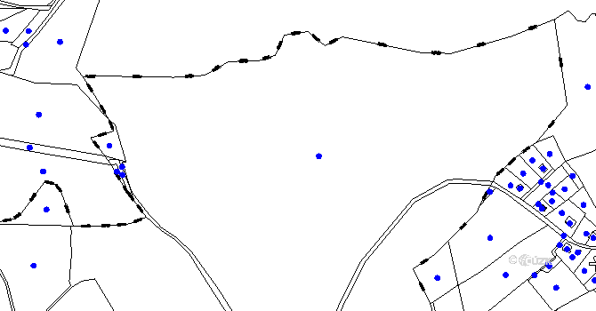 Parcela st. 111 v KÚ Chuchel, Katastrální mapa