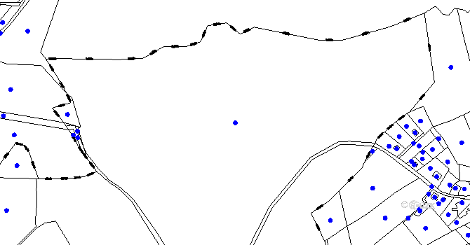 Parcela st. 111/1 v KÚ Chuchel, Katastrální mapa