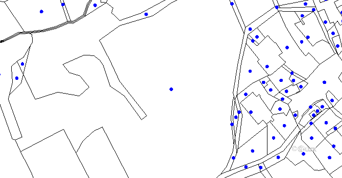 Parcela st. 91/9 v KÚ Vestecká Lhotka, Katastrální mapa