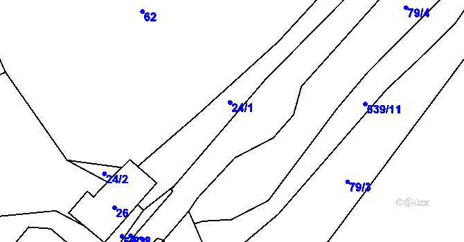 Parcela st. 532/14 v KÚ Seč u Jeseníka, Katastrální mapa