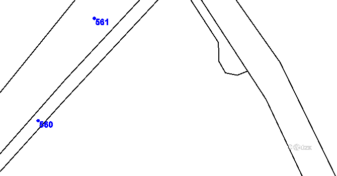 Parcela st. 200/1 v KÚ Jestřabí u Fulneku, Katastrální mapa