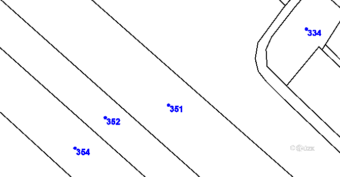Parcela st. 200/30 v KÚ Jestřabí u Fulneku, Katastrální mapa