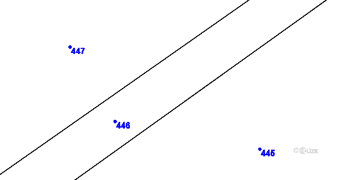 Parcela st. 200/37 v KÚ Jestřabí u Fulneku, Katastrální mapa