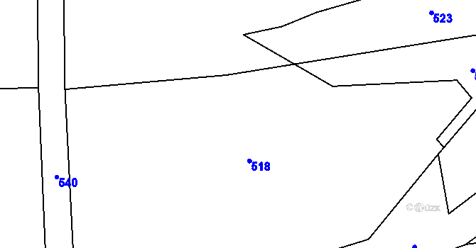 Parcela st. 233/27 v KÚ Jestřabí u Fulneku, Katastrální mapa