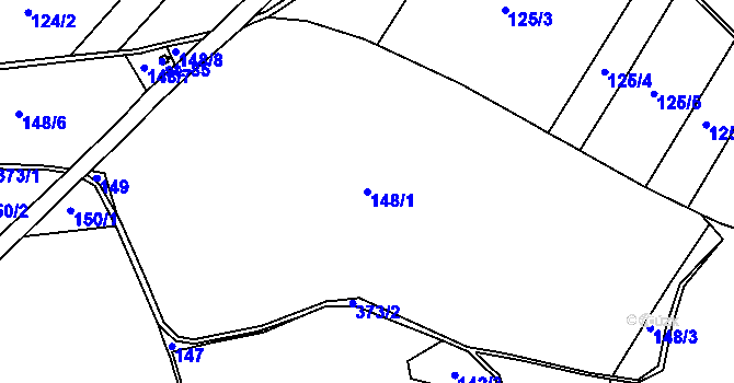 Parcela st. 148/1 v KÚ Jestřebí nad Metují, Katastrální mapa
