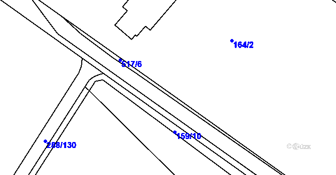 Parcela st. 164/4 v KÚ Jevany, Katastrální mapa