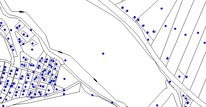 Parcela st. 3175/1 v KÚ Jevíčko-předměstí, Katastrální mapa