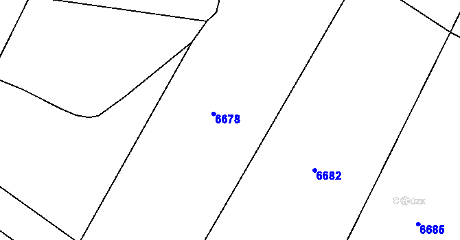 Parcela st. 824/28 v KÚ Jevišovice, Katastrální mapa