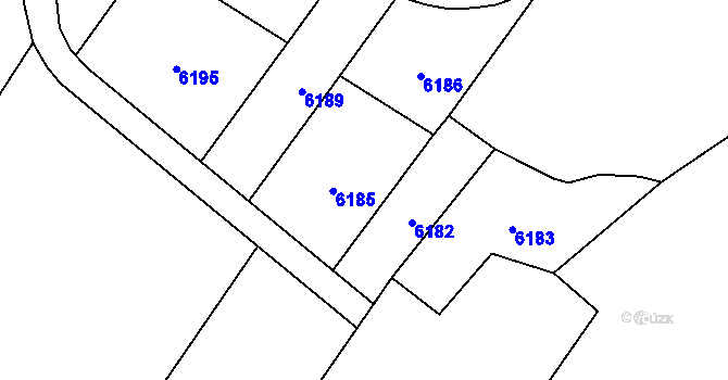 Parcela st. 857/14 v KÚ Jevišovice, Katastrální mapa