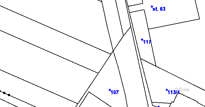 Parcela st. 652/4 v KÚ Jevišovice, Katastrální mapa