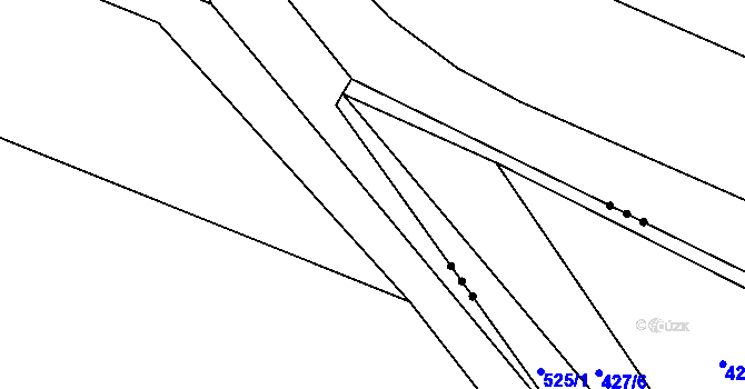 Parcela st. 572/5 v KÚ Jevišovice, Katastrální mapa