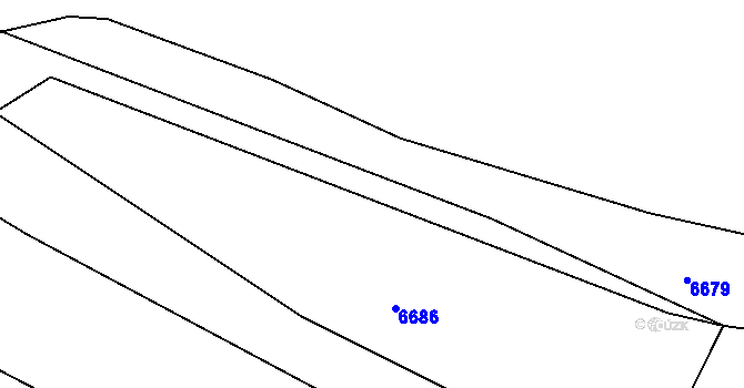 Parcela st. 793/1 v KÚ Jevišovice, Katastrální mapa