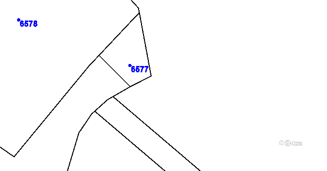 Parcela st. 1372/7 v KÚ Jevišovice, Katastrální mapa