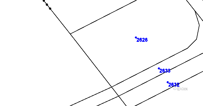 Parcela st. 2323/114 v KÚ Jezeřany, Katastrální mapa