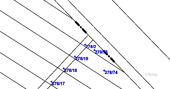 Parcela st. 278/2 v KÚ Maršovice, Katastrální mapa