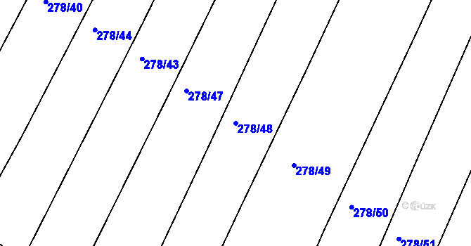 Parcela st. 278/48 v KÚ Maršovice, Katastrální mapa