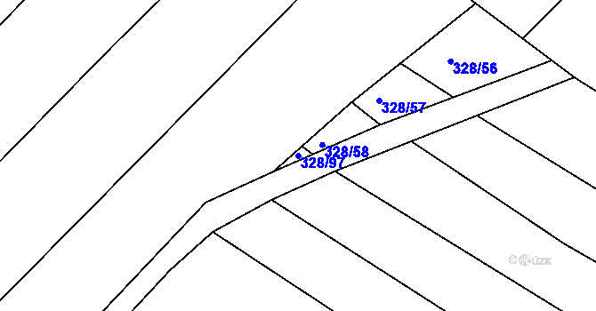 Parcela st. 328/97 v KÚ Maršovice, Katastrální mapa