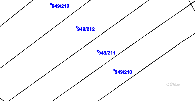 Parcela st. 949/211 v KÚ Maršovice, Katastrální mapa