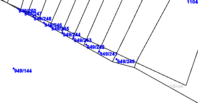 Parcela st. 949/241 v KÚ Maršovice, Katastrální mapa