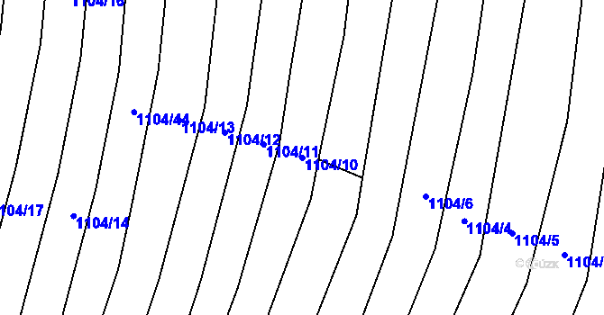 Parcela st. 1104/10 v KÚ Maršovice, Katastrální mapa