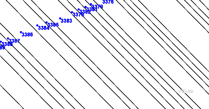 Parcela st. 235/59 v KÚ Ježov, Katastrální mapa