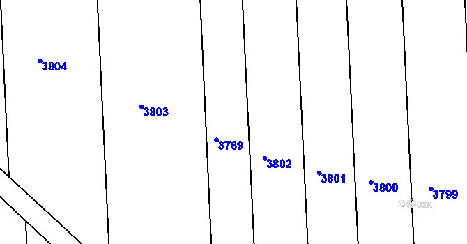 Parcela st. 847/67 v KÚ Ježov, Katastrální mapa