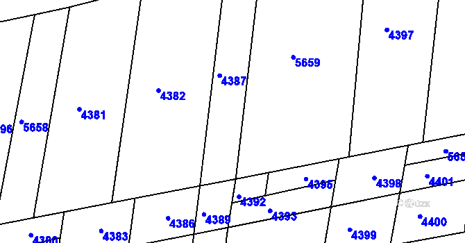 Parcela st. 847/96 v KÚ Ježov, Katastrální mapa