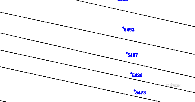 Parcela st. 2279/7 v KÚ Ježov, Katastrální mapa