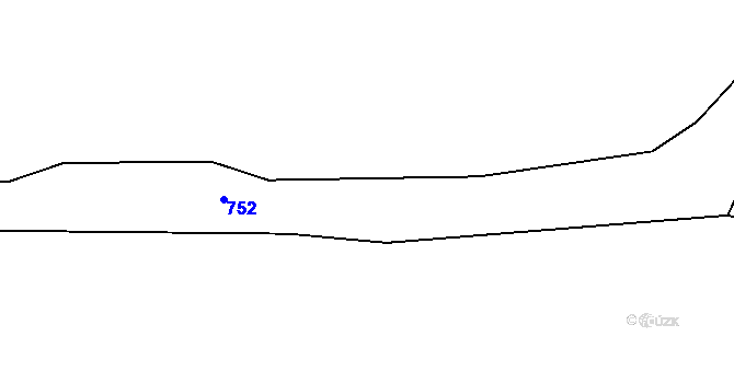 Parcela st. 439/12 v KÚ Žitětín, Katastrální mapa