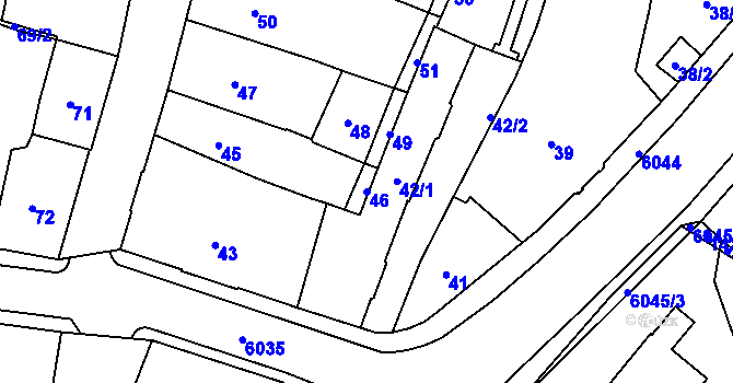 Parcela st. 46 v KÚ Jihlava, Katastrální mapa