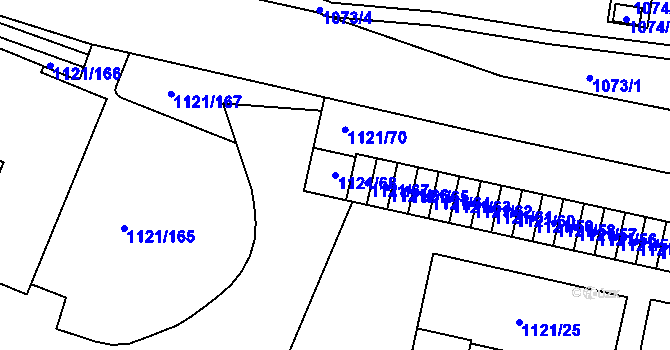 Parcela st. 1121/68 v KÚ Jihlava, Katastrální mapa