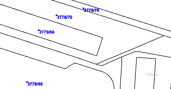 Parcela st. 3779/69 v KÚ Jihlava, Katastrální mapa