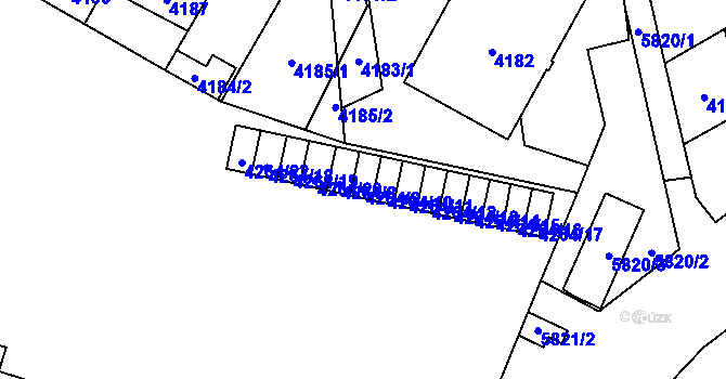 Parcela st. 4264/9 v KÚ Jihlava, Katastrální mapa
