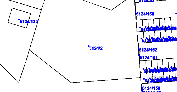 Parcela st. 5124/2 v KÚ Jihlava, Katastrální mapa