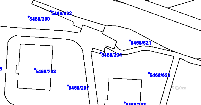 Parcela st. 5468/294 v KÚ Jihlava, Katastrální mapa