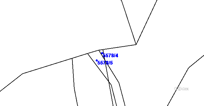 Parcela st. 5578/4 v KÚ Jihlava, Katastrální mapa