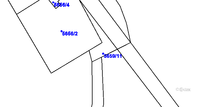 Parcela st. 5659/11 v KÚ Jihlava, Katastrální mapa