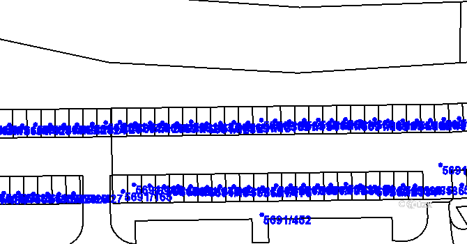 Parcela st. 5691/130 v KÚ Jihlava, Katastrální mapa