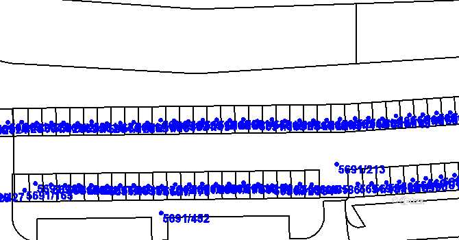 Parcela st. 5691/137 v KÚ Jihlava, Katastrální mapa