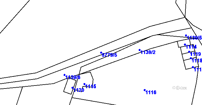 Parcela st. 5779/5 v KÚ Jihlava, Katastrální mapa