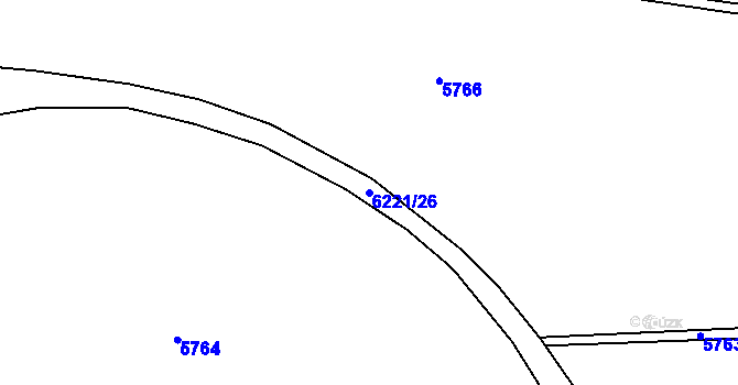 Parcela st. 6221/26 v KÚ Jihlava, Katastrální mapa