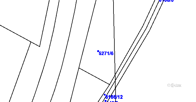 Parcela st. 5271/6 v KÚ Jihlava, Katastrální mapa