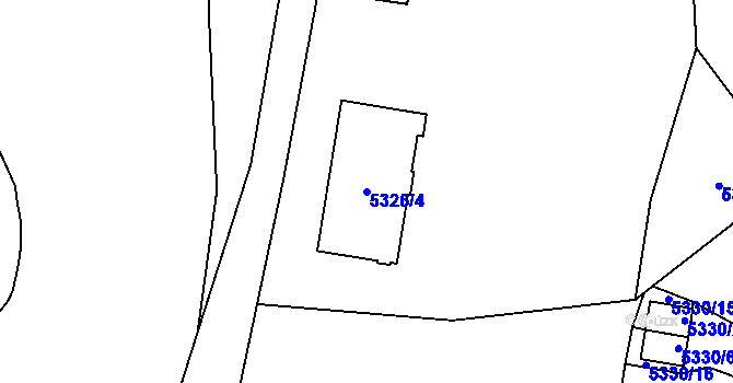 Parcela st. 5326/4 v KÚ Jihlava, Katastrální mapa