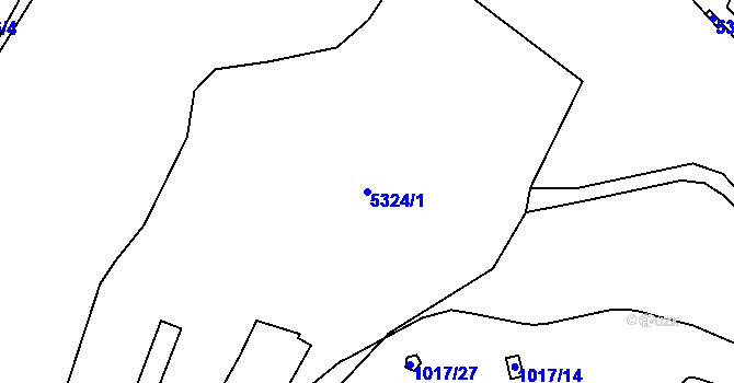 Parcela st. 5324/1 v KÚ Jihlava, Katastrální mapa